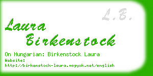 laura birkenstock business card